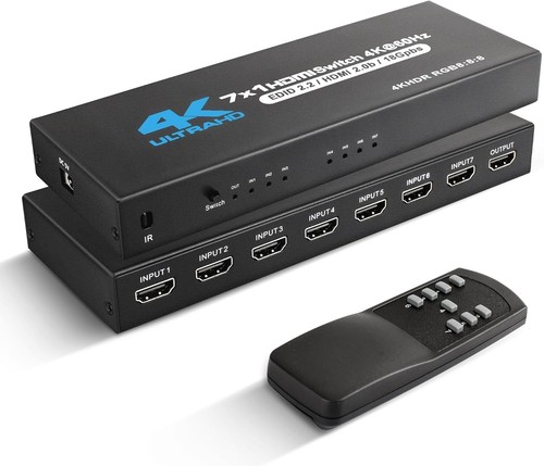 Hdmi switch 7x1 4k 60hz - 2.0,