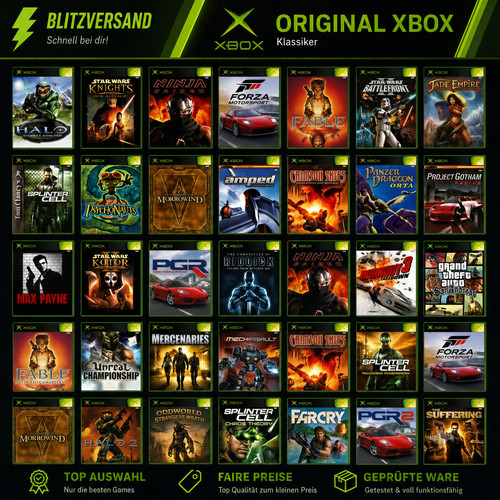 Xbox original classic - original, spiele